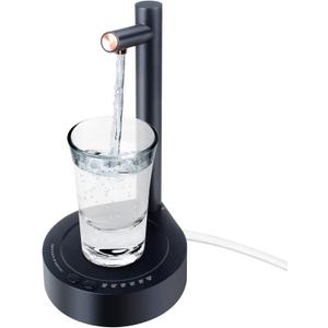 Desktop Water Bottle Dispenser, Keweis Portable Electric Water Bottle Pump Countertop for 5 Gallon & Universal Bottles, USB Charging Automatic Water Jug Dispenser for Bedside, Home, Office, Outdoor (A-dark Blue)