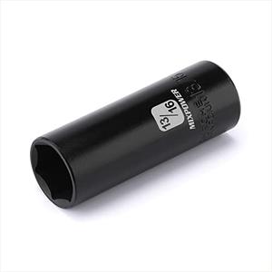 MIXPOWER 1/2-Inch Drive Deep Impact Socket - 13/16 Inch, SAE, CR-V, Deep, 1/2"Dr. 6 Point Socket