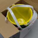 Didaey 12 Pieces Beach Pails Sand Buckets for Boys and Girls Beach and Sand Toys at the Use for Molds at the Sandbox Summer Party Supplies, 4 Colors(5 Inch,Red,Yellow,Blue,Green)