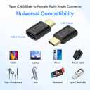 2 x SinLoon 90 Degree USB C 240W Angle Adapter (C-S)
