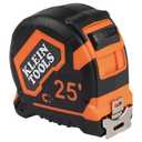 Klein Tools 9225 Tape Measure, Heavy-Duty Measuring Tape with 25-Foot Double-Hook Double-Sided Nylon Reinforced Blade, with Metal Belt Clip