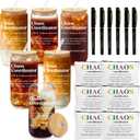 6 Set Employee Appreciation Gifts Bulk, Chaos Coordinator Gifts for Coworker Staff Teacher Nurses, Thank You Glasses Cups 16 oz Can Shaped Beer Glass Makeup Bag Ballpoint Pen for Women Men