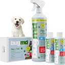 BugMD Flea and Tick Concentrate (3.7 oz, 2 Pack) Essential Oil Formula for Dogs, Controls Fleas, Ticks & Mites, Safe for Pet Beds, Kennels & Home Use