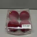 Large Velvet Christmas Ball Ornaments - 4 Inch Flocked Christmas Balls Shatterproof Decorative Hanging Ornaments Set for Xmas Tree Holiday Wedding Party Decor (Burgundy, 4pcs)