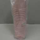 BLUE PANDA Reusable Plastic Cups - 16 Oz, Light Pink, 24 Count - Light Pink Stadium Tumblers & Pastel Stadium Cups - Washable Bulk Drinkware