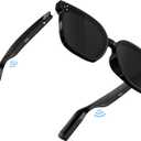 Smart Bluetooth Sunglasses with Open Ear Audio, UV400 Polarized Lens & Voice Control | Built-in Mic, Bass Sound | Hands-Free for Running, Cycling, Driving