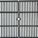 Parts DC116 18 1/4 Inch Grid Grate Replacement for Charbroil, Coleman, Kenmore, Master Forge, Thermos, Uniflame, Master Forge and Others, 2 PCS Porcelain Coated Cast Iron Cooking Grid