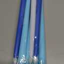 Baquler 9 Pcs LED Hanukkah Candles Blue and White Battery Operated Flameless Taper Candles 0.8 x 11.2 Inch Tall for Hanukkah Christmas Wedding Birthday Home Decor Gifts