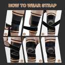 Knee Brace with Straps for Women/Men, Knee Compression Sleeve for Knee Pain, Arthritis, ACL, PCL, Meniscus Tear, Joint Pain Relief. Knee Support for Running, Workout, 1 pack (Copper, Small)