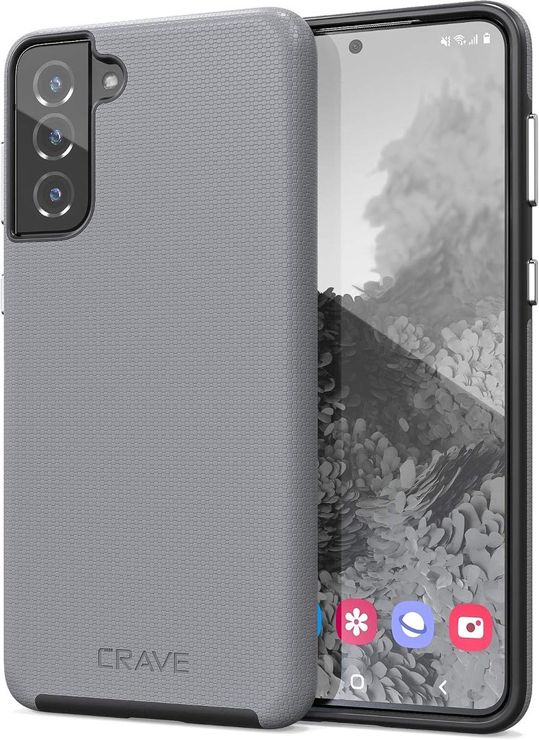 Crave for Galaxy S21 Plus Case, Shockproof Protection Dual Layer Case for Samsung Galaxy S21 Plus, S21+ 5G (6.7 inch) - Slate