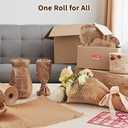 JARLINK Honeycomb Packing Paper, 15 * 400' Packing Wrap for Packing/Shipping/Moving, Recyclable Honeycomb Cushioning Wrap Roll, Moving & Gifts Wrapping Paper With 30 Fragile Sticker Labels