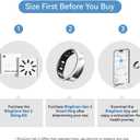 RingConn Gen 2 Smart Ring - Sleep Apnea Monitoring(Silver, Size 9)