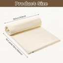 16.5 Yards x 63 Inches Cotton Muslin Fabric by Yard Lightweight Natural Unbleached Muslin Fabric Textile Muslim Cloth Apparel Boho Wide Roll Backing Material Quilting Sewing