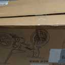 JMMD 6 in 1 Toddler Bike with Push Handle for Kids 18-60 Months, 12" Foldable Balance Bike with Training Wheels, Pedals, Brakes, Kickstand, Push Tricycle Toddler Gift & Toys for Boy & Girl (Large, Black)