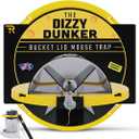 RinneTraps | Dizzy Dunker Bucket Lid Mouse Trap | Made in USA | Multi Catch | Humane | Indoor/Outdoor | (1 Pack