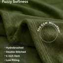 Casa Platino Fleece Throw Blankets – 300 GSM Olive Green – Soft Cozy Warm Winter Throws, Fuzzy Plush Elegant for Kids, Men & Women - Ideal for Couch, Sofa, Chair or Bed - 50x60 Inch