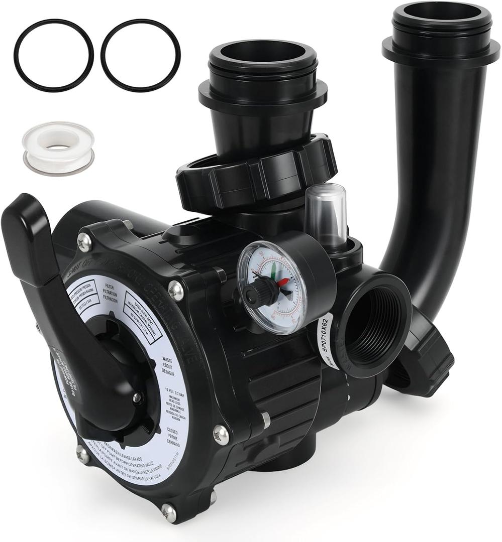 SP0710X62 Multiple Port Valve Compatible with Hayward S210S, S244S, & S310S Series Sand Filters for 1-1/2-Inch Control Valve Assembly