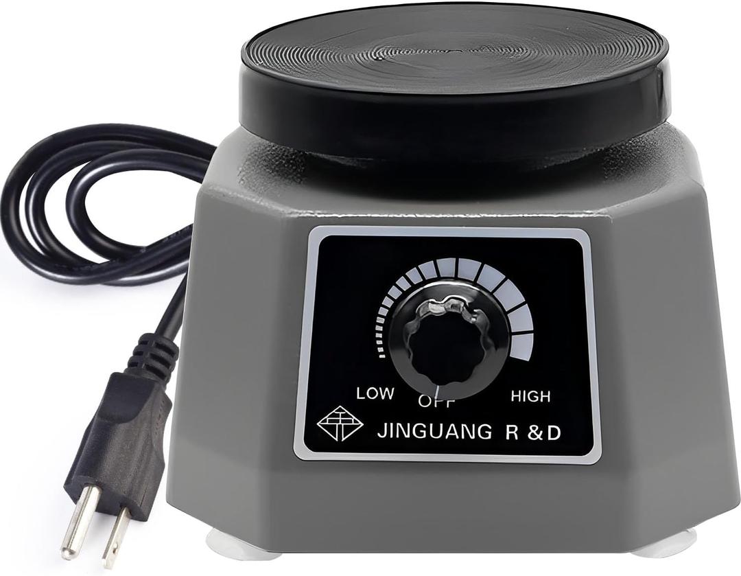 Lab Vibrator4" 110v Small Round Shaker Oscillator Gypsum For Remove Air Bubbles,Mixing Plaster, Gypsum, Pouring Models