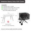 Intetiow Griddle Cover for Blackstone 22 in Griddle with Hood and Stand, for Blackstone Adventure Ready 17 and 22'' 1891 1935 1939 1967 2020 2341 2350, Heavy Duty Waterproof and UV Resistant