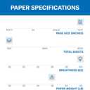 Hammermill Printer Paper, Premium Color 28 lb Copy Paper, 11 x 17-100 Bright, Made in the USA, 102541R - 1 Ream (500 Sheets)