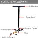 30Mpa 4500Psi 4 Stage PCP Hand Pump Air Compressor High-Pressure Drive HPA Air Tank for Hunting Air Rifles