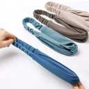 8 Pack Elastic Knotted Headbands for Women - Non-Slip Boho Criss Cross Hair Bands | Solid Twisted Wrap for Yoga, Sports & Daily | Stretchy Cloth Headbands for Women & Girls, One Size