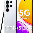 T25 Ultra Unlocked Phones, Built-in Pen,6.9" Full HD+OLED Screen,12+512GB, Snapdragon 888,4050mAh Battery, 48+108MP Camera, Android 14 Cell Phone, 5G Unlocked Smartphone,/Dual-SIM/5G/GPS (Gray)