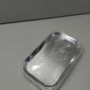 8" x 4.8" Silver Paper Plates, Rectangle Silver Dessert Plates, 30 Pack Silver Plates Disposable for Dessert, Sushi, Sliced Cake, Birthday, Wedding and Party