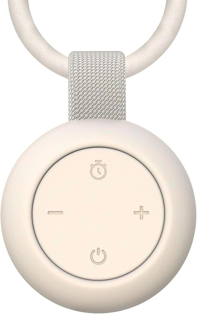 Portable Baby Sound Machine [White Noise for Babies Kids Adults][Timer Function][12 Soothing Sounds][Sleep Soother] 15 Hours Battery Life, Travel, Registry, Gifts, Shower, Clips on Baby Stroller (Putty)
