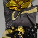 Black and Gold Birthday Decorations for Men Women, 71pcs Black and Gold Party Decorations with Backdrop, Tablecloth, Gold Foil Balloons, Banner, Balloon Arch for Birthday Party Decorations