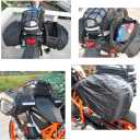 Motorcycle Saddle Bags, Powersports Saddle Bags, Waterproof Saddlebags Luggage Bag, Full Face Helmet Storage Bag, Motorcycle Pillion Seat Bag.