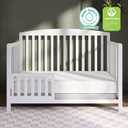 Dream On Me Premium 2-in-1 Baby Swan Crib & Toddler Mattress, Made in USA