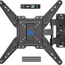 Mounting Dream UL Listed TV Wall Mount for Most 26-55 Inch TVs, Full Motion TV Mount with Perfect Center Design, Articulating Wall Mount TV Bracket Swivel and Tilt, Max VESA 400x400mm, Up to 77LBS