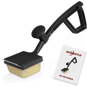 SHINESTAR Grill Brush for Outdoor Grill with Aramid Fiber - Cleaning BBQ Grill Brush and Scraper, Grill Brush Bristle Free with Non Metal Bristles, Replaceable Head for Weber Traeger Grates