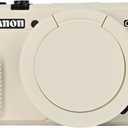 Easy Hood G7X Mark II Case, Protective Case for Canon Powershot G7X Mark II Digital Camera, Removable Lens Cover Silicone Sleeve Soft Camera Cover Rubber Protective Body Skin- Beige