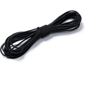 Aegero Elastic Bungee Cord, 1/8" x 50' Heavy Duty Bungie Cord,Kayak Stretch String Rope,Black Shock Cords,for DIY Projects,Kayak Strap Tarp Tie Down Canopy Boating Camping Tent Crafting Patio