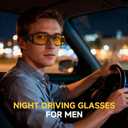 Night Driving Glasses for Men and Women Anti-Glare Night Vision Glasses for Safe Driving at Night