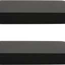 2Pcs Push-pull Small Metal Boxes with Lid,4.33x2.56x0.63inch / 11x6.5x1.6cm Empty Case for Jewelry,Makeup,Pill,Candy and Craft(Black)