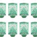 Ranch Hanging Fly Trap with Bait Tray, Foldable Reusable Net Catcher Cage, Easy to Hang Design for Farm, Garden, Market, Patio, Rubbish Station Indoor & Outdoor Use (8Pack)