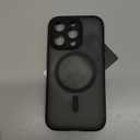 TOCOL Magnetic for iPhone 14 Pro Case, Compatible with Magsafe, Upgraded Full Camera Protection, Drop Protection, Translucent Matte Back Bumper Phone Cover 6.1-Inch (Black)