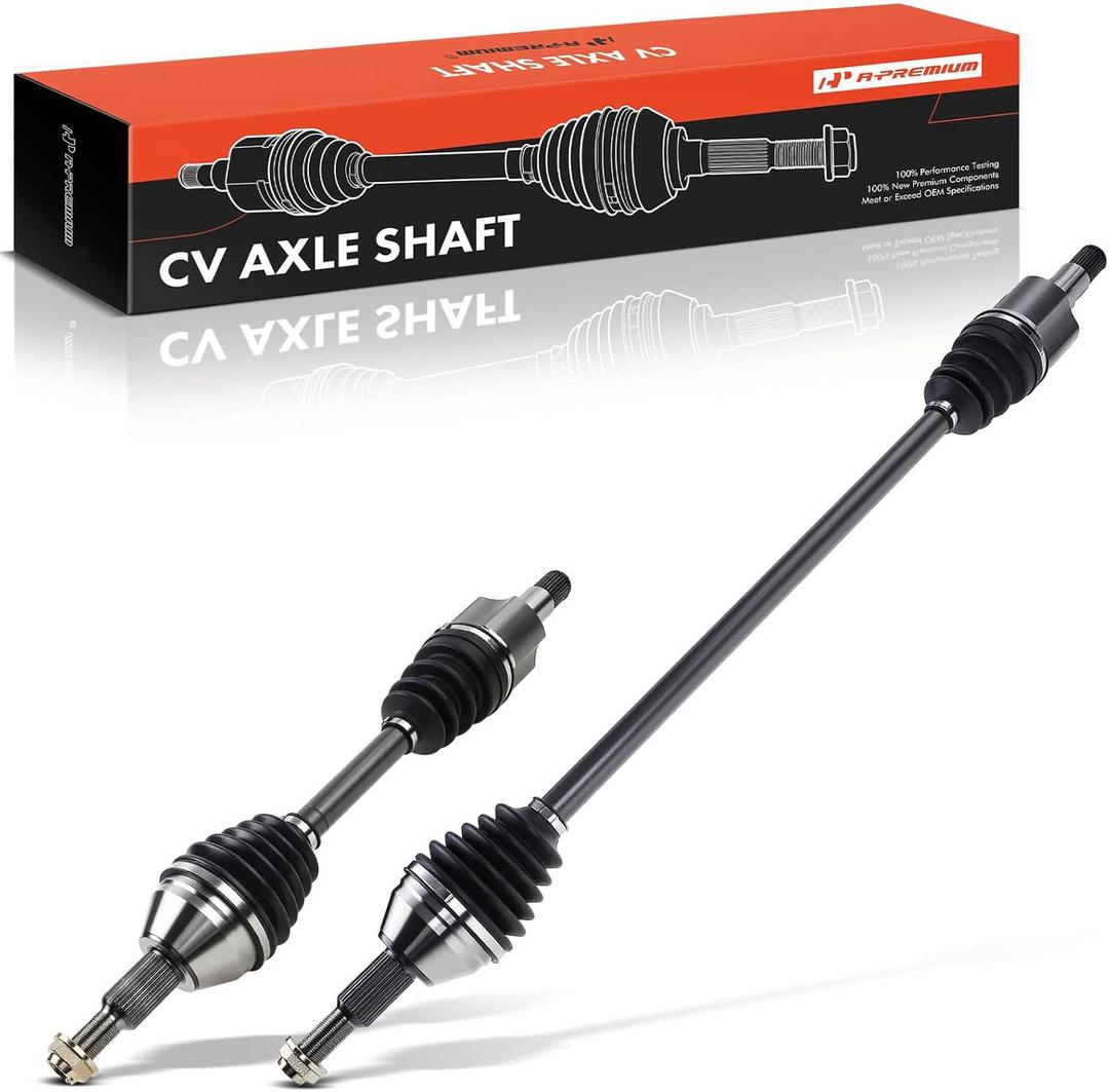 A-Premium Pair (2) Front CV Axle Shaft Assembly Compatible with Chrysler Town & Country 2008-2010 & Dodge Grand Caravan 2008-2010 & VW Routan 2009-2010, 3.8L, Replace# 4880213AC, 4880212AC