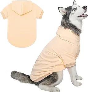 BINGPET Dog Hoodies - Fleece Lined Fall Dog Puppy Sweatshirt Soft Warm Sweater Winter Hooded Clothes for Small Medium Large Dogs & Cats M