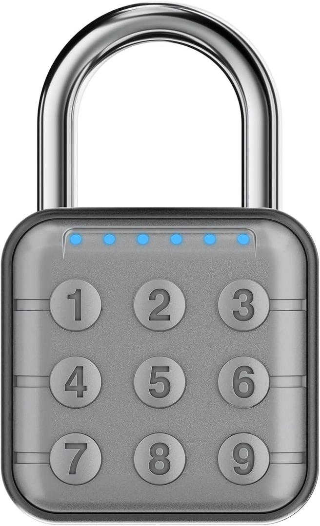 Combination Lock, Combination Lock for Locker, Locker Lock & Gym Locker Lock - High Security, Easy to Use for Gym, School, Travel, Outdoor (1 Pack, Gray)