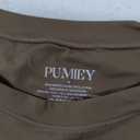 PUMIEY Long Sleeve Bodysuit For Women Sexy Body Suits Crew Neck Tops Mocha, Medium