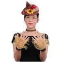 3Pcs Halloween Costume with Hat Wristband Necklace Reusable Practical Decoration Party Supplies Party Adornment