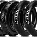 HIAORS 10x2.125 Scooter Tire and Inner Tube Replacement for Segway D40X F20 F25 F30 F40 E-Scooter, 10 inch Electric Scooter Tires for Gotrax G4 GXL V2 Kickscooter Tricycle with Bent Valve Stem(2 Pack)