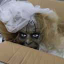 Haunted Hill Farm 5.5-Ft. Double Face Bride Halloween Animatronic
