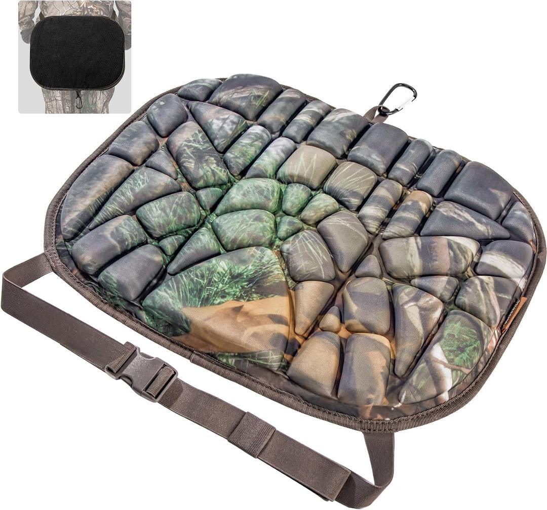 BLISSWILL Hunting seat CushionStadium Cushion100% Memory Foam Silent Lightweight for Camping, Hunting, FishingCampingOutdoor