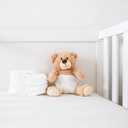 Organic All in One Crib Sheet and Mattress Protector - Waterproof Protectors - Reusable Washable  Fits Cribs  52x28- with 9 Skirt White