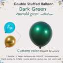 Double stuffed emerald Balloons Different sizes Customized 52 PACK 18+10+5 inch Dark Teal emerald green midnight green Balloon Garland kit For Wedding Birthday baby shower anniversary decorations
